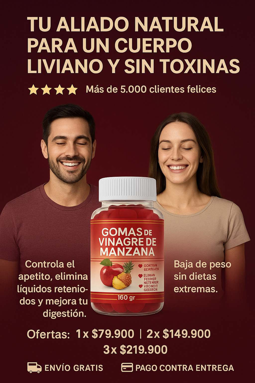 Gomas de vinagre de manzana