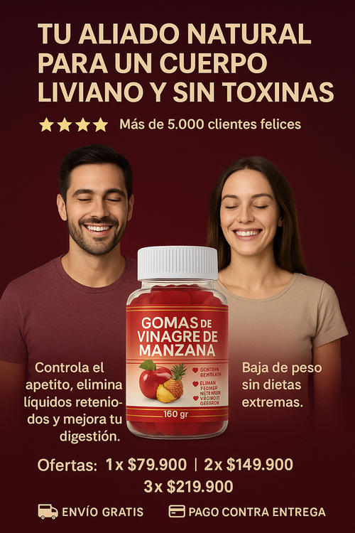Gomas de vinagre de manzana